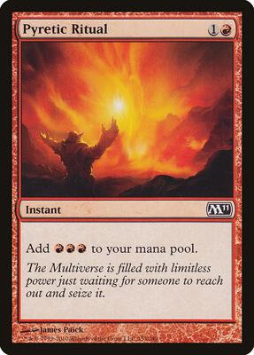 Pyretic Ritual card from Magic 2011 (M11)
