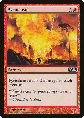 Pyroclasm card from Magic 2011 (M11)