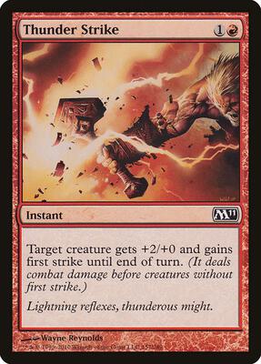 Thunder Strike card from Magic 2011 (M11)