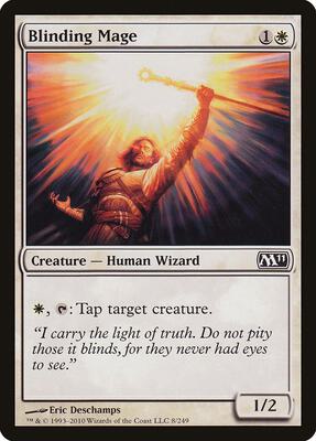 Blinding Mage card from Magic 2011 (M11)