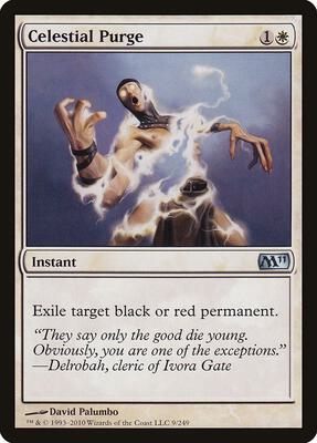 Celestial Purge card from Magic 2011 (M11)
