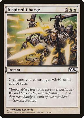 Inspired Charge card from Magic 2011 (M11)