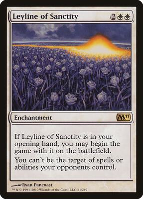 Leyline of Sanctity card from Magic 2011 (M11)