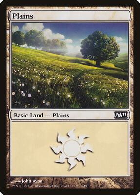 Plains (231) card from Magic 2011 (M11)