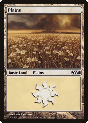 Plains (233) card from Magic 2011 (M11)