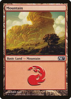 Mountain (243) card from Magic 2011 (M11)