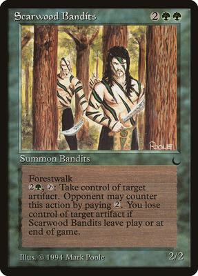 Scarwood Bandits card from The Dark
