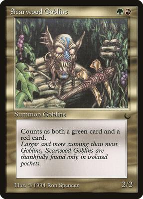 Scarwood Goblins card from The Dark