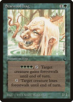 Scarwood Hag card from The Dark