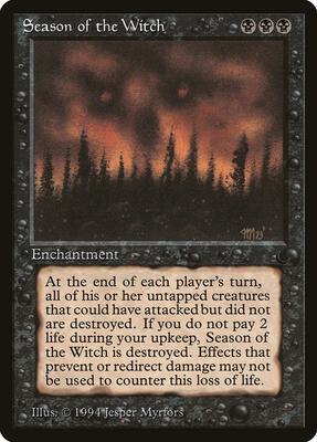 Season of the Witch card from The Dark