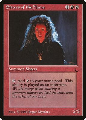 Sisters of the Flame card from The Dark