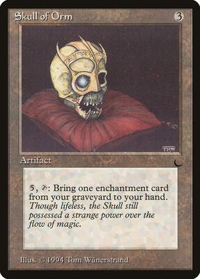 Skull of Orm card from The Dark