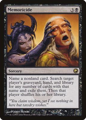 Memoricide card from Scars of Mirrodin