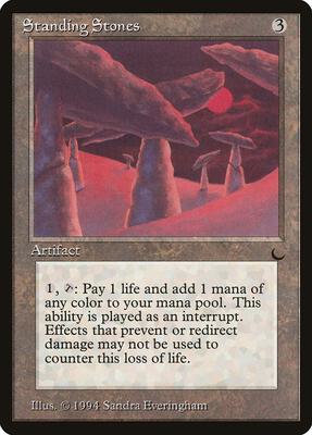 Standing Stones card from The Dark