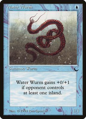 Water Wurm card from The Dark