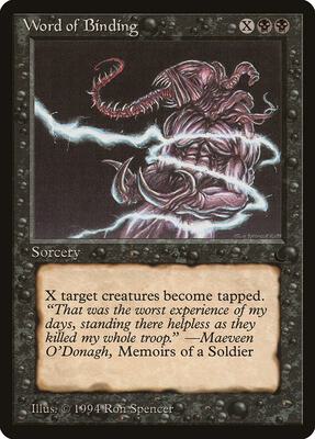Word of Binding card from The Dark