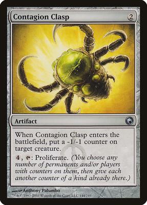 Contagion Clasp card from Scars of Mirrodin