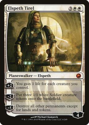 Elspeth Tirel card from Scars of Mirrodin