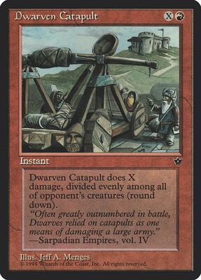 Dwarven Catapult card from Fallen Empires