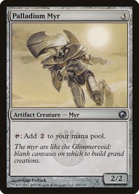 Palladium Myr card from Scars of Mirrodin
