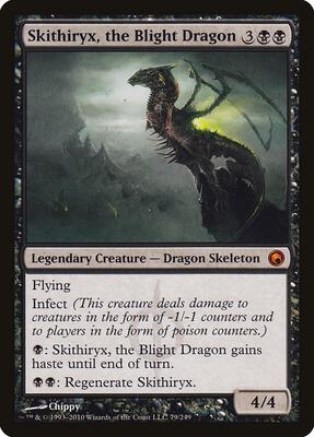 Skithiryx, the Blight Dragon card from Scars of Mirrodin