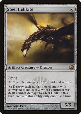 Steel Hellkite card from Scars of Mirrodin