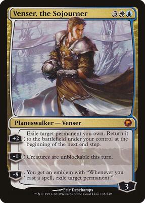 Venser, the Sojourner card from Scars of Mirrodin