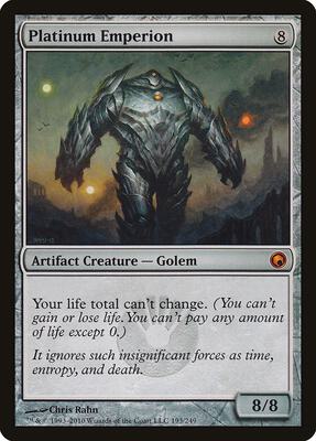 Platinum Emperion card from Scars of Mirrodin