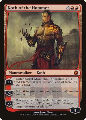 Koth of the Hammer card from Scars of Mirrodin