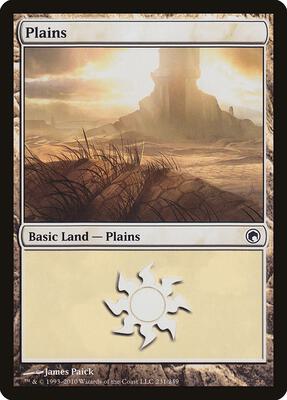 Plains (231) card from Scars of Mirrodin