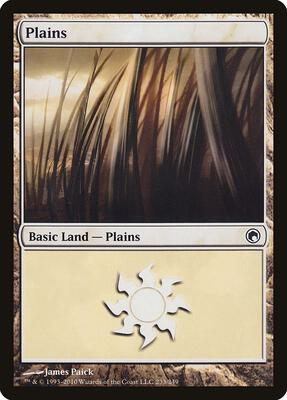 Plains (233) card from Scars of Mirrodin