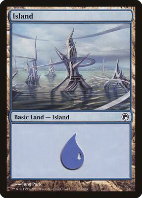 Island (236) card from Scars of Mirrodin