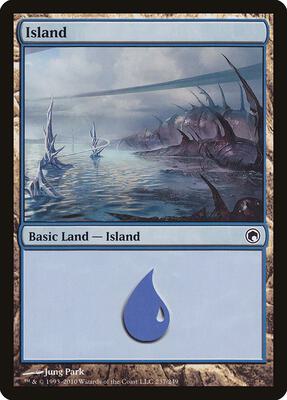 Island (237) card from Scars of Mirrodin