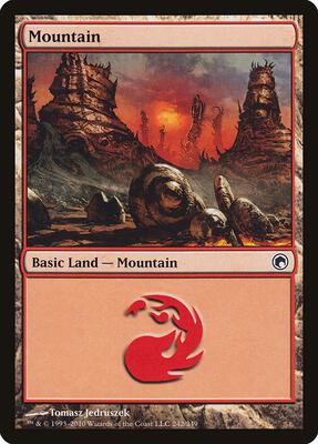 Mountain (242) card from Scars of Mirrodin