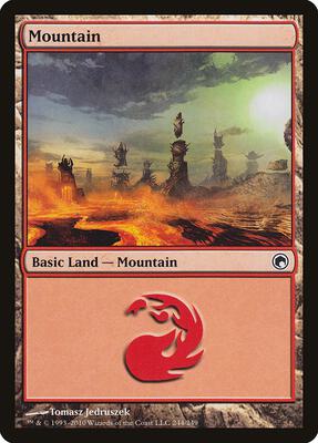 Mountain (244) card from Scars of Mirrodin