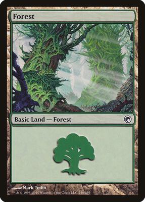 Forest (246) card from Scars of Mirrodin