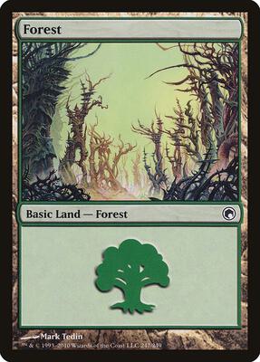 Forest (247) card from Scars of Mirrodin