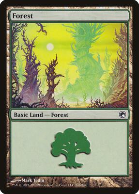 Forest (248) card from Scars of Mirrodin