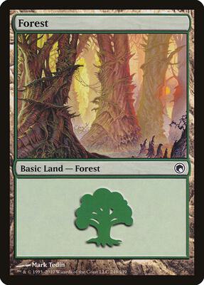 Forest (249) card from Scars of Mirrodin