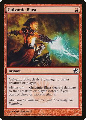 Galvanic Blast card from Scars of Mirrodin