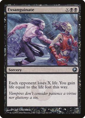 Exsanguinate card from Scars of Mirrodin