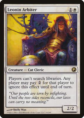 Leonin Arbiter card from Scars of Mirrodin