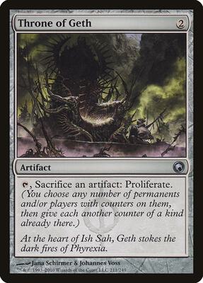 Throne of Geth card from Scars of Mirrodin