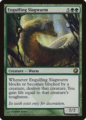 Engulfing Slagwurm card from Scars of Mirrodin