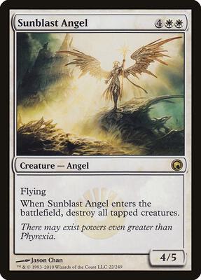 Sunblast Angel card from Scars of Mirrodin