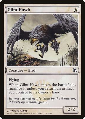 Glint Hawk card from Scars of Mirrodin