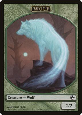 Wolf Token card from Scars of Mirrodin