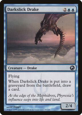 Darkslick Drake card from Scars of Mirrodin