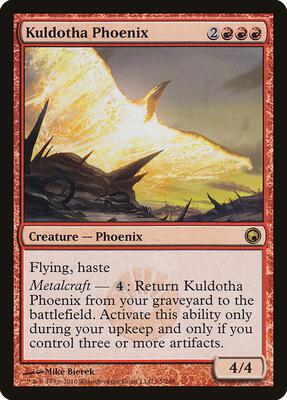 Kuldotha Phoenix card from Scars of Mirrodin