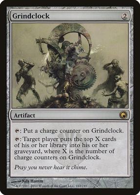 Grindclock card from Scars of Mirrodin